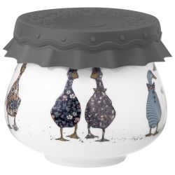 БАНКА LEFARD "FAMILY FARM" С СИЛИКОНОВОЙ КРЫШКОЙ 9*9*7,5 CM 300 МЛ