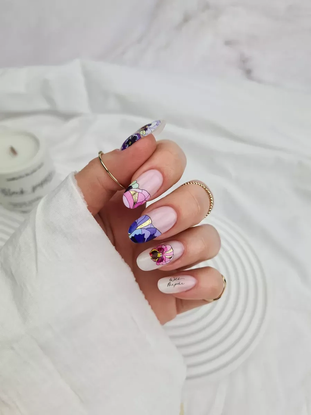 Lucky Rose Слайдеры наклейки для ногтей Foil 182