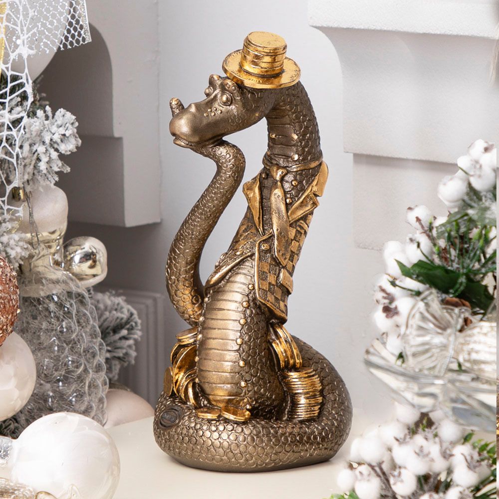 Статуэтка Удав Кулибин Бронза