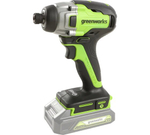 Винтоверт ударный аккумуляторный GREENWORKS GD24ID3 24В,300Нм,1/4HEX,б/щ,без АКБ и ЗУ (3802807)