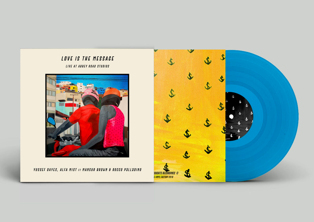Yussef Dayes, Alfa Mist, Mansur Brown & Rocco Palladino - Love Is The Message (Live At Abbey Road Studios) - Azure Blue 12''