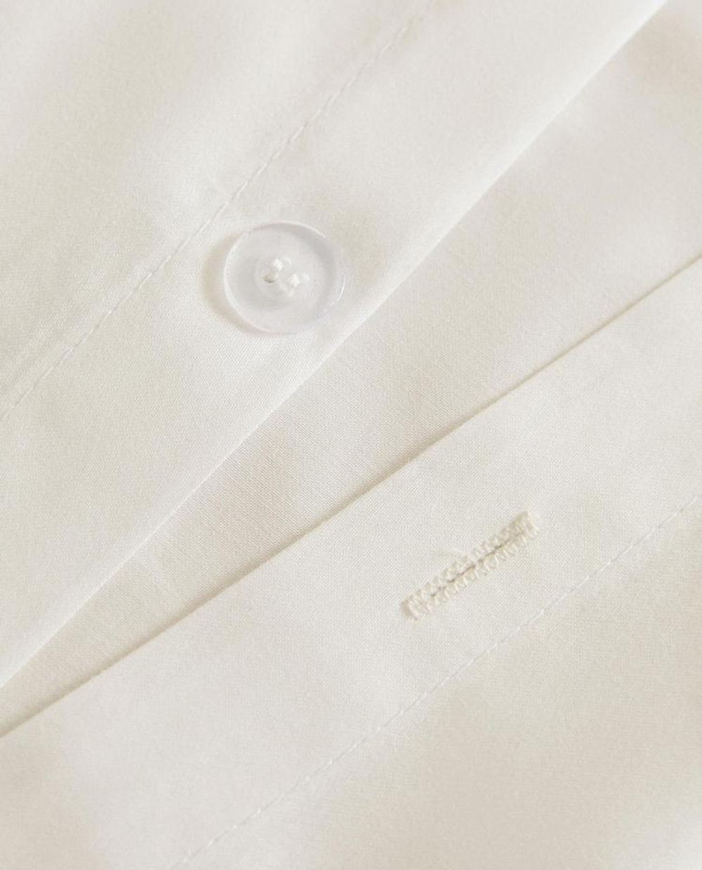 ZARA HOME САТИНОВЫЙ ПОДОДЕЯЛЬНИК С КАЙМОЙ, СЕРЫЙ