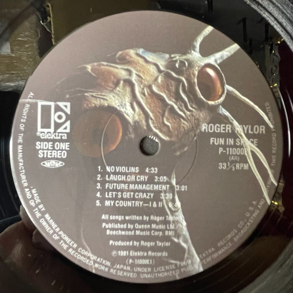 Винтажная виниловая пластинка LP Roger Taylor Fun In Space (Japan 1981) (Obi) Laugh Or Cry