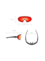 Очки Matrix / Зеркальный темно-красный