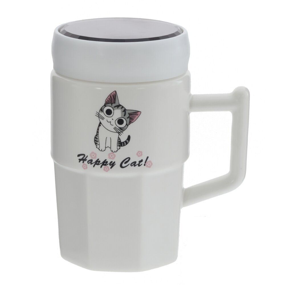 GAEM Кружка с крышкой, 390 мл, L10,5 W8 H13 см