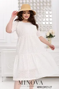 Платье 21-27-Молочный Minova