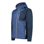 Толстовка CMP Man Hybrid Jacket Fix Hood , артикул 31H0997, цвет Nero (M928)