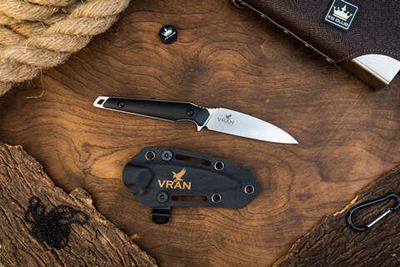 🏆Туристический нож (EDC) Vran VG-10 StoneWash Black
