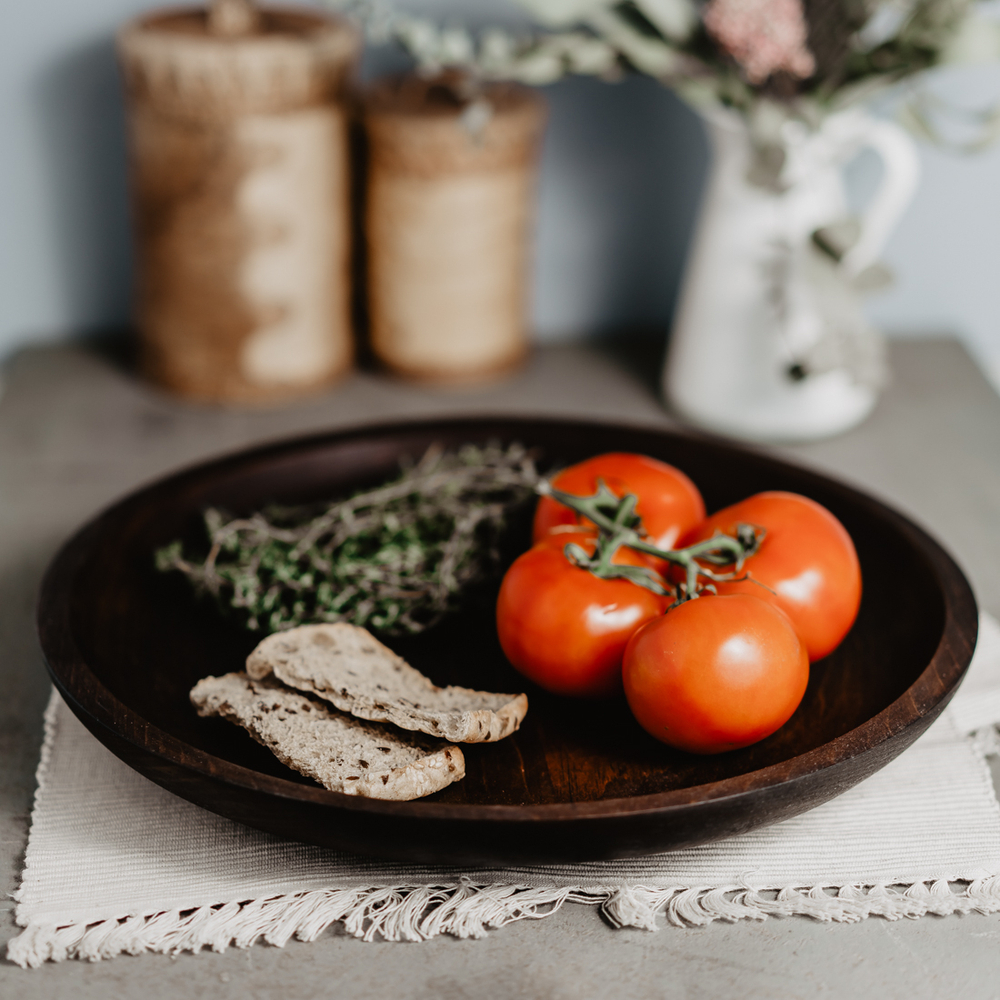 Деревянный сервировочный поднос Art of Siberia блюдо для подачи 340мм. WS4