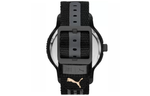 PUMA Wrist Watch Solar Quartz Movement Nylon Strap 43mm Black Dial Men"s Watches 50m Water Resistant