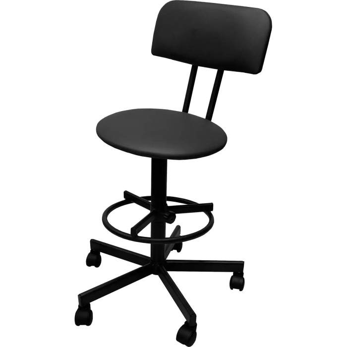 Стул для чтения на балконе РС01.00.37/РС12 (РС37/12 сп.моб-201-01-01) к/з черн,к.чер