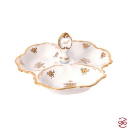 Менажница Queen's Crown Золотая роза 19 см