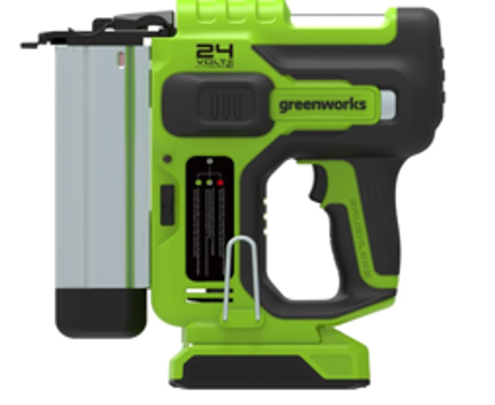 Нейлер аккумуляторный Greenworks, GD24BN, 3400707,24v, без АКБ и ЗУ