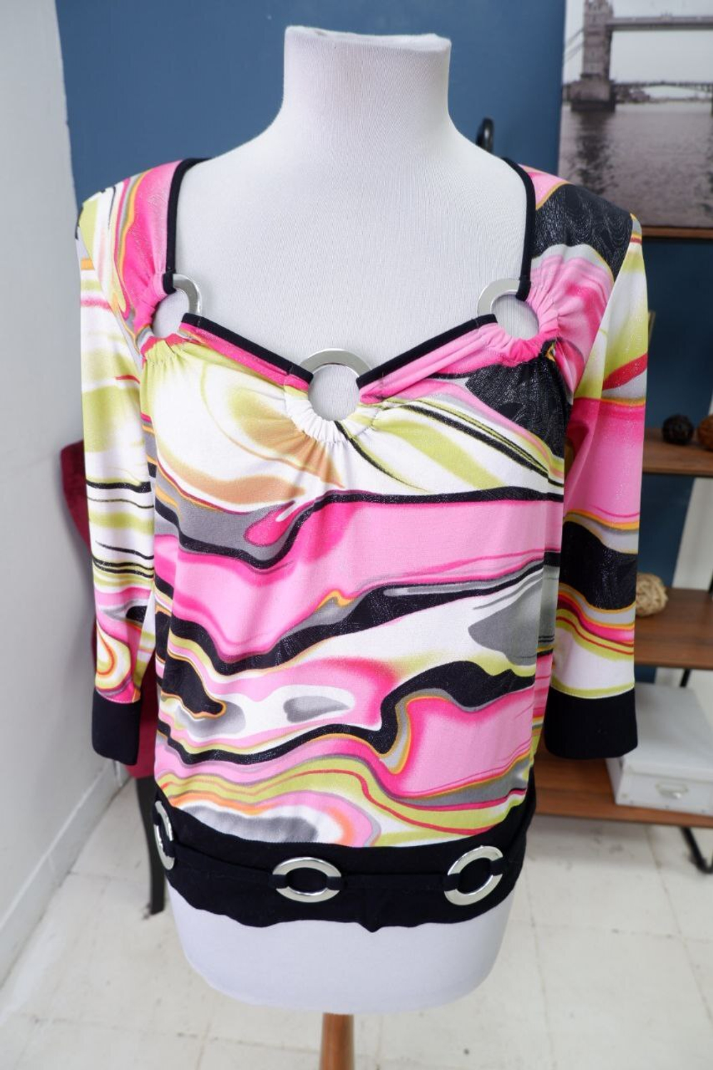 Блуза Largo с принтом 48 размер