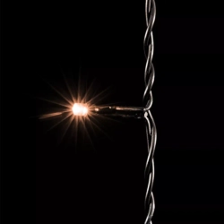 Светодиодный занавес 2*3 м., 600 экстра теплых белых LED ламп, черный провод ПВХ, LTC (PCL602-11-2EWW)