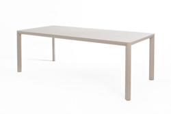 Обеденный стол из алюминия GONZO 220 см бежевый  Joygarden