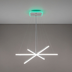 Citilux Неон Смарт CL731AK110E Умная подвесная люстра Белая