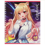 Тетрадь А5 48л. гребень, диз 2 "Аниме" (TIK TOK GIRL)