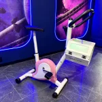 Детский велотренажер с мыльными пузырями