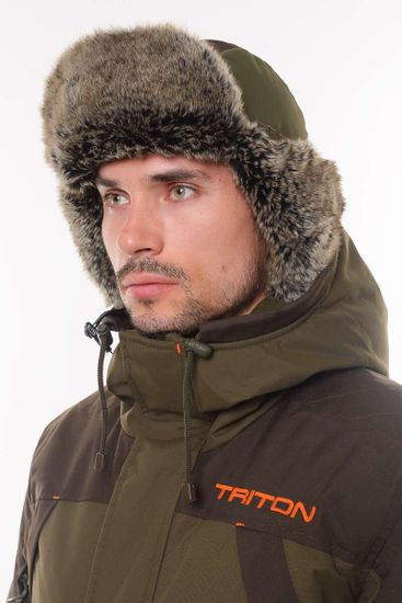 Шапка-ушанка "Winter storm" (хаки)