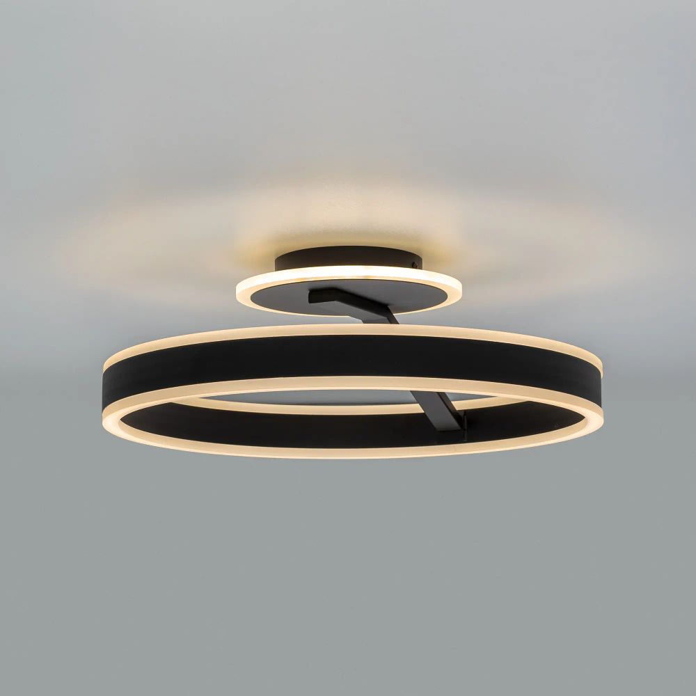 Citilux Дуэт CL719741 LED Люстра с пультом Чёрная