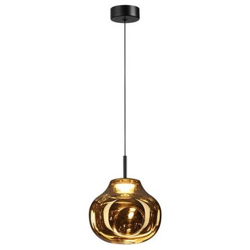 5097/4LA PENDANT ODL25 363 черный/золотой/металл/стекло Подвес LED 4W 4000K 388Лм VASO