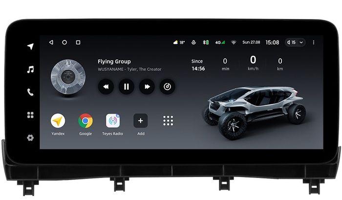 Магнитола для Lexus RX300, RX350, RX450h AL20 2019-2022 (штатный 360) - Teyes LUX ONE ROUND 2K QLED 12.3" монитор на Android 10, Быстрая, CarPlay, 4G SIM-слот