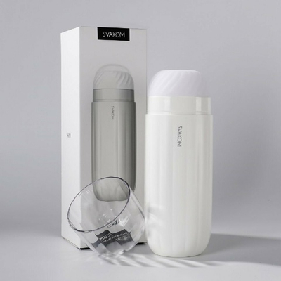 Мастурбатор Автоматический Sam White белый 23,5 см