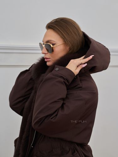 Винная парка-трансформер с меховой оторочкой