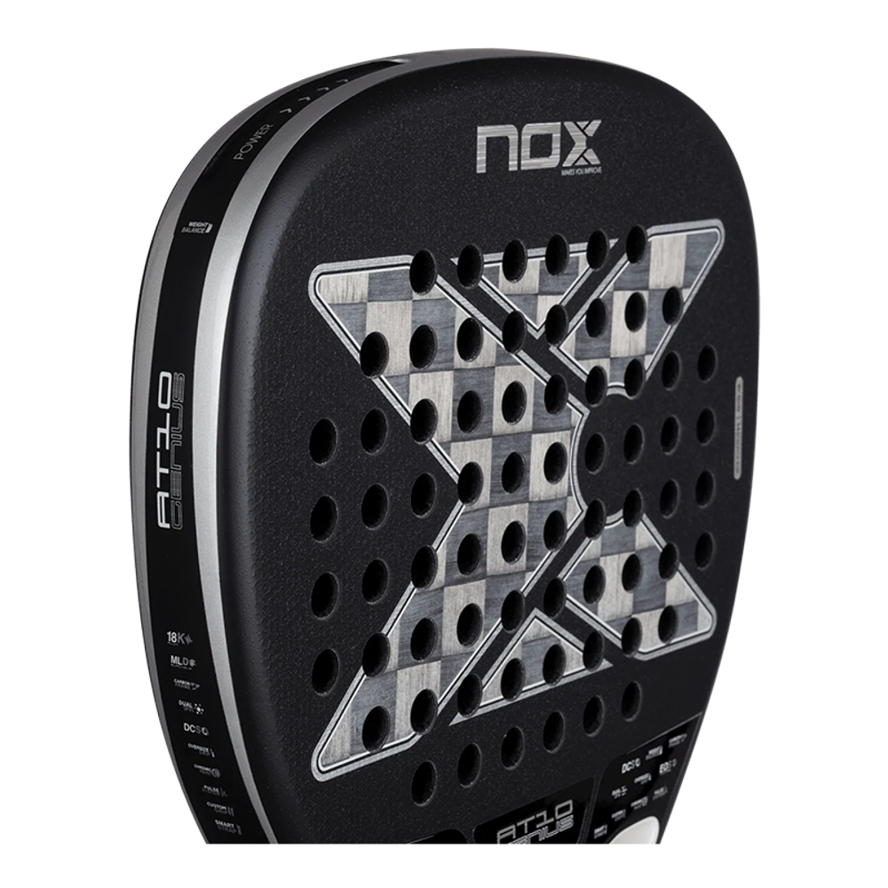 Ракетка для падел NOX AT10 Genius Attack 18K 2026 Тапиа мощная