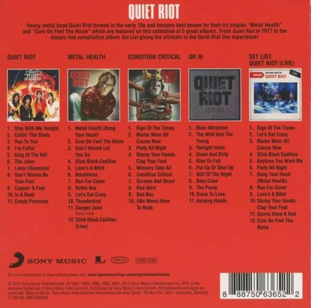 Quiet Riot / Original Album Classics (5CD)
