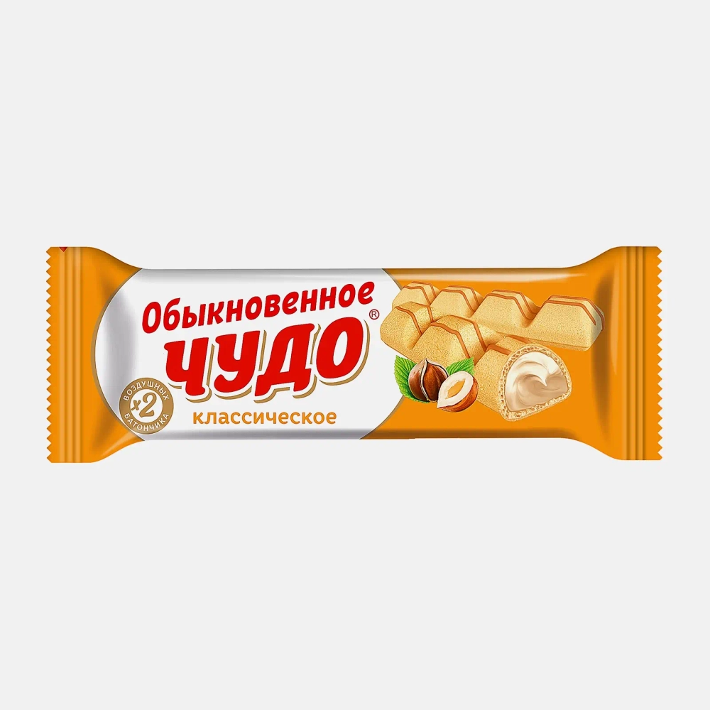 Батончик вафельный Обыкновенное чудо 40г