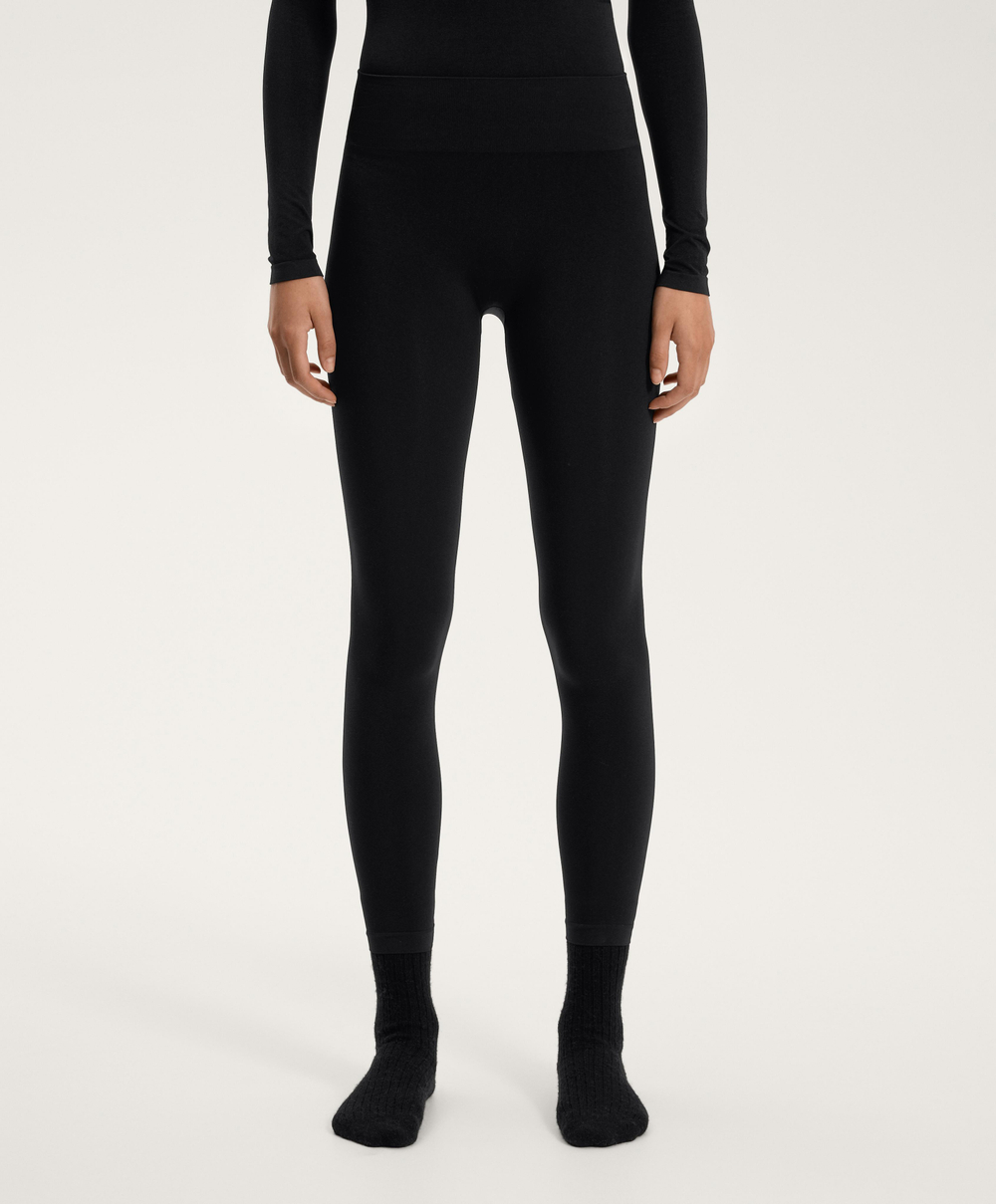 OYSHO Бесшовные легинсы длиной до щиколотки, черный