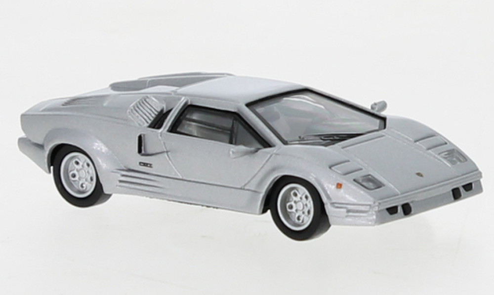 Автомобиль Lamborghini Countach 25th, серебрянный Ricko 1:87