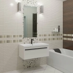 Тумба с раковиной LA FENICE Elba Bianco 80 белая