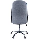 УЦЕНКА-Кресло руководителя Helmi HL-E89 "Blocks" LUX, ткань SY светло-серая, мягкий подлокотник, хром