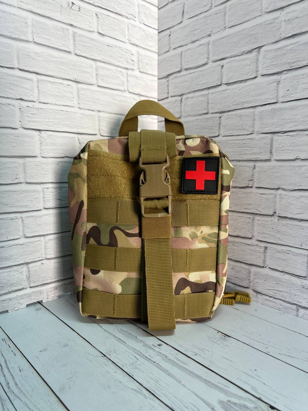 Укомплектованная тактическая аптечка / мультикам