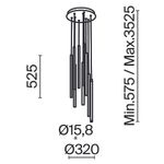Подвесной светильник Maytoni MOD236PL-L54B3K