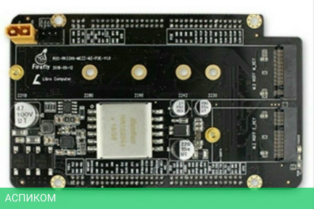 Интерфейсная плата FireFly ROC-RK3399-Mezz-M2-PoE