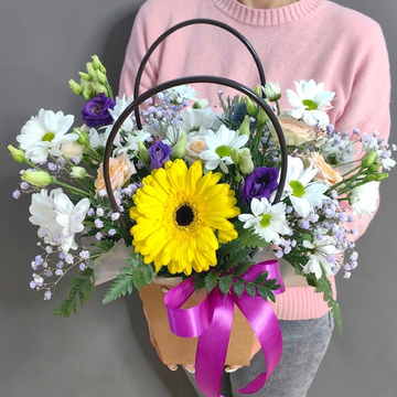 Сумочка с герберой