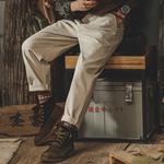 Винтажные минималистские брюки для мужчин Американский стиль весна и осень