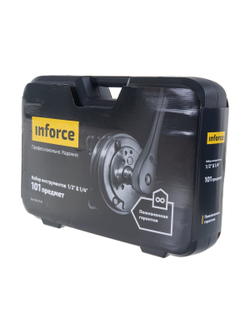 Набор инструментов Inforce 101 предмет 1/2 дюйма и 1/4 дюйма, Сталь Cr-V, Профессиональный, 06-07-15