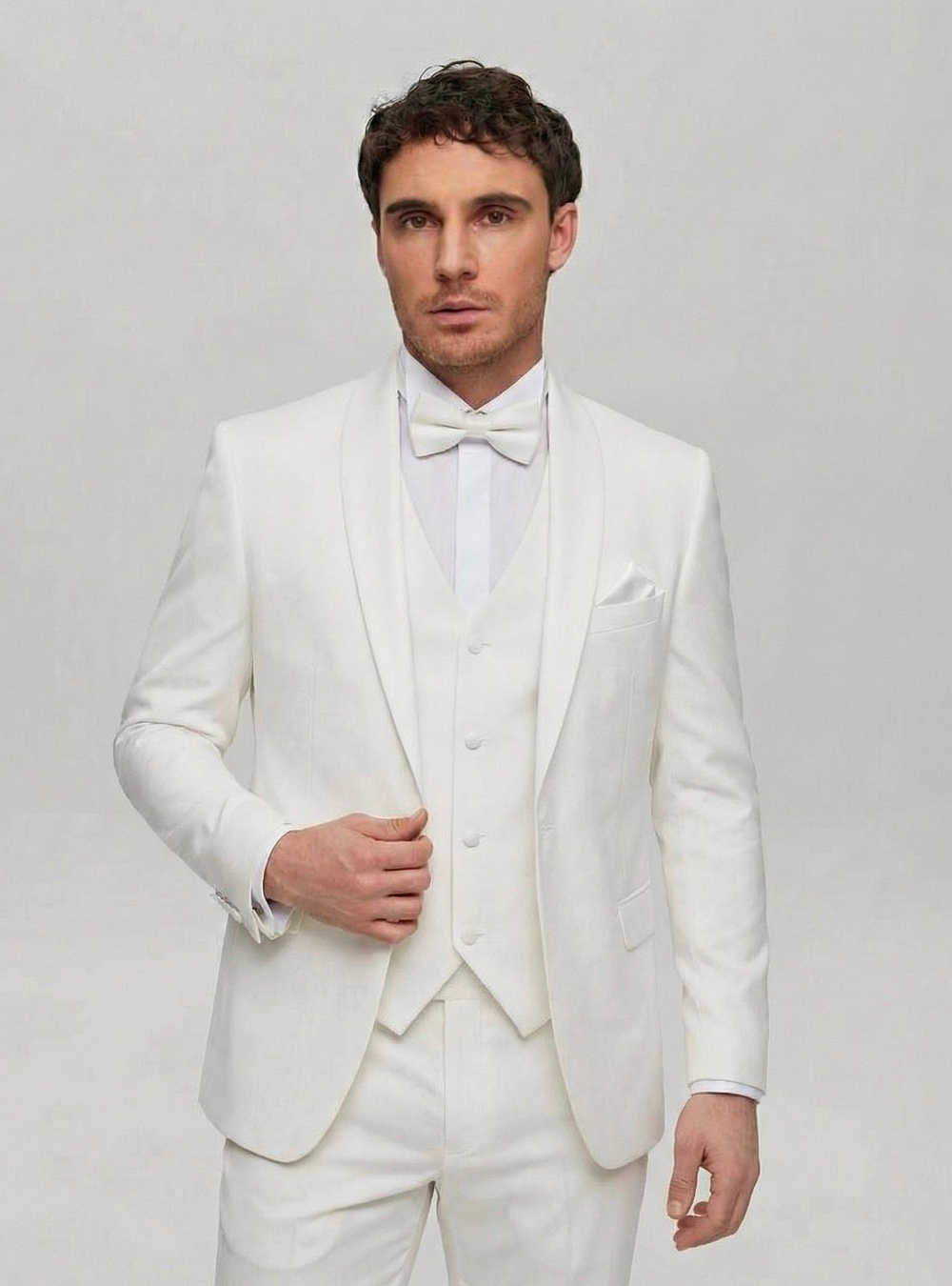 Мужской смокинг (белый) А57