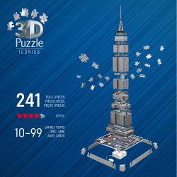 Пазл 3D Ravensburger Iconics 080268 Эмпайр-стейт-билдинг с LED-подсветкой 241 элемент 080268 — фото 6