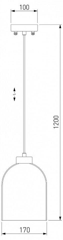 Подвесной светильник Eurosvet Tandem 50119/1 латунь