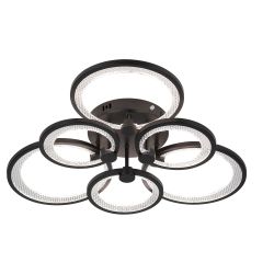 Светильник потолочный светодиодный ЭРА Модерн Odry CLL-1-117W 3K-6,5K RC BK с ДУ черный | Светильники SPB-6 с ДУ