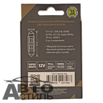 Светодиод 12V T11x31  4SMD 5730 WHITE МАЯК Super   (бл 2шт) (салон)  12T11/BLK05/2BL