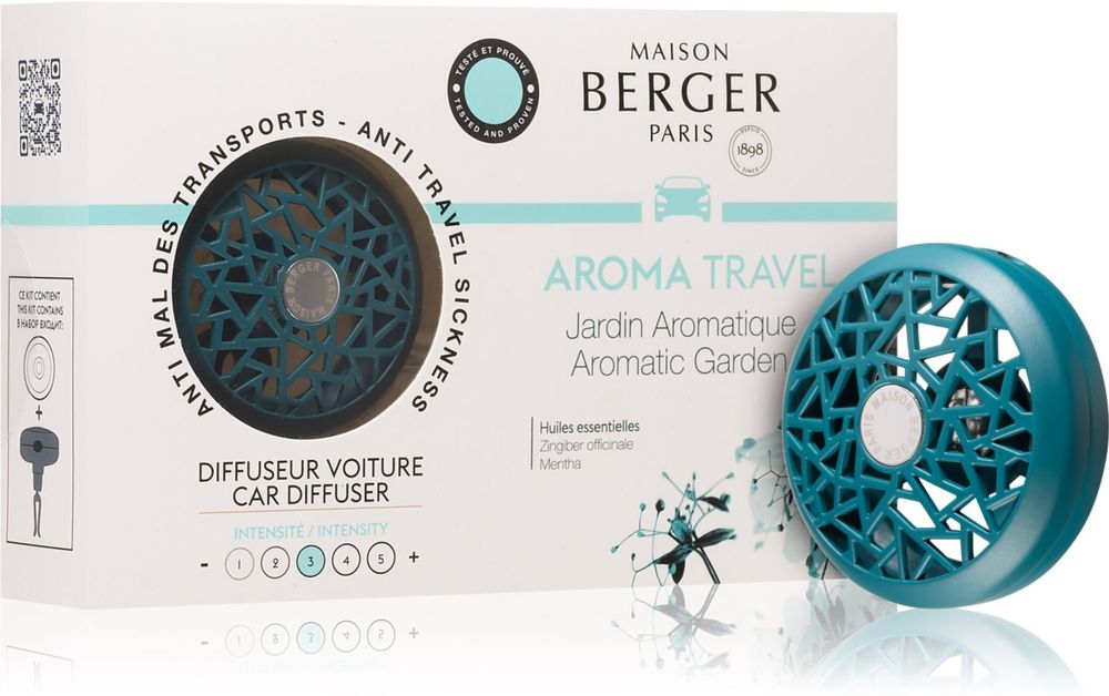 Maison Berger Paris ароматизатор для автомобиля с наполнителем (Aromatic Garden) Car Aroma Travel