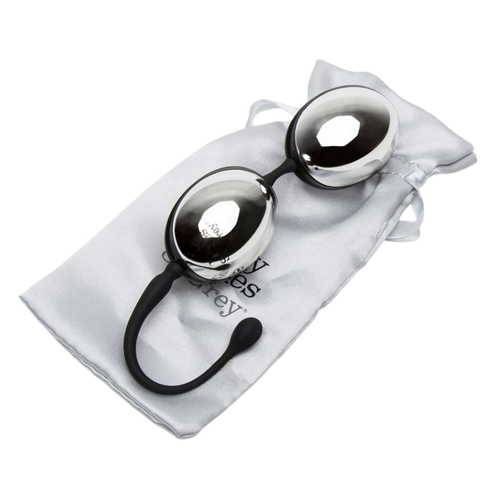 Металлические вагинальные шарики 3,6см Fifty Shades of Grey Inner Goddess Silver Jiggle Balls