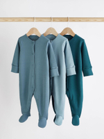 Комбинезон / Cлип для малышей Next D84-250, 3 шт., Синий, Голубой